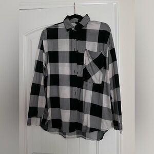 Plaid shirt black/white